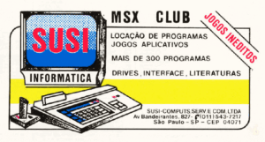 Propaganda Susi Informática - MSX Micro 11 - 1987