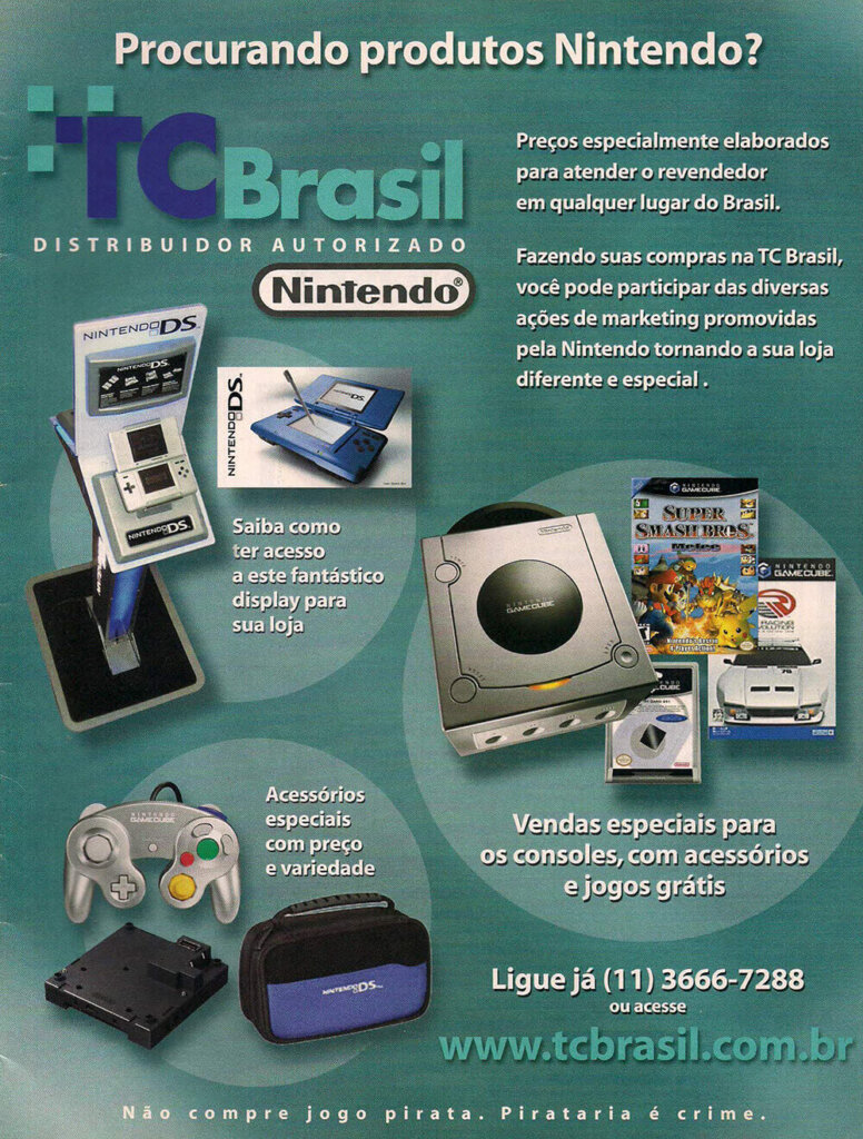 Propaganda TC Brasil (Distribuidor Nintendo) - Nintendo World 89 - 2005