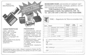 Propaganda TESBI - Micro Sistemas 12 - 1982