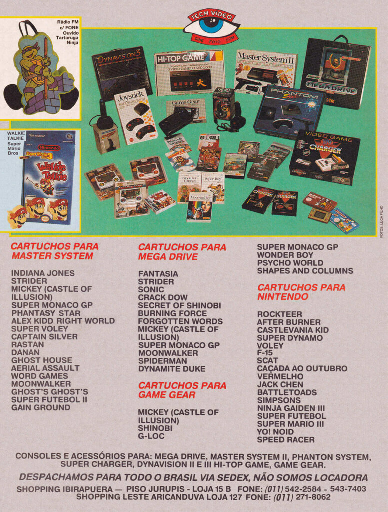 Propaganda TechVideo - Ação Games 08 - 1991
