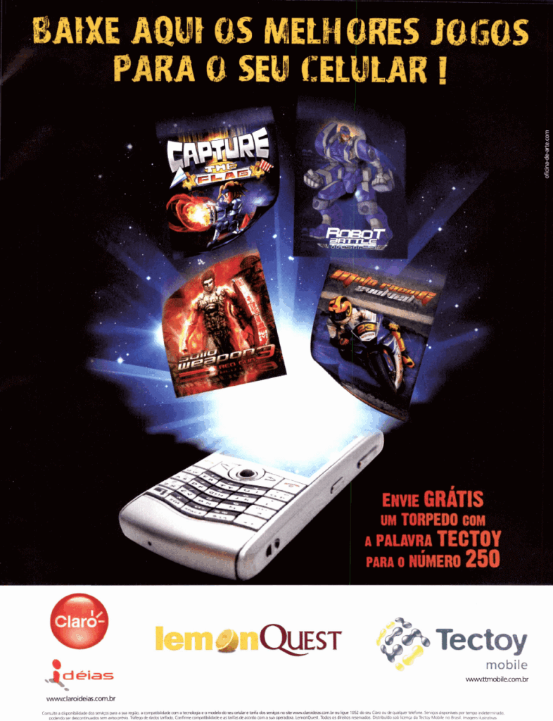 Propaganda Tectoy Mobile - EGM Brasil 90 - 2009