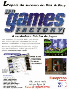 Propaganda The Games Factory - Revista do CD-Rom 28 - 1997