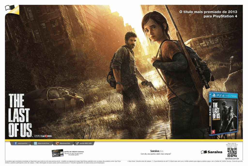 Propaganda The Last of Us (Saraiva) - PlayStation 193 - 2014