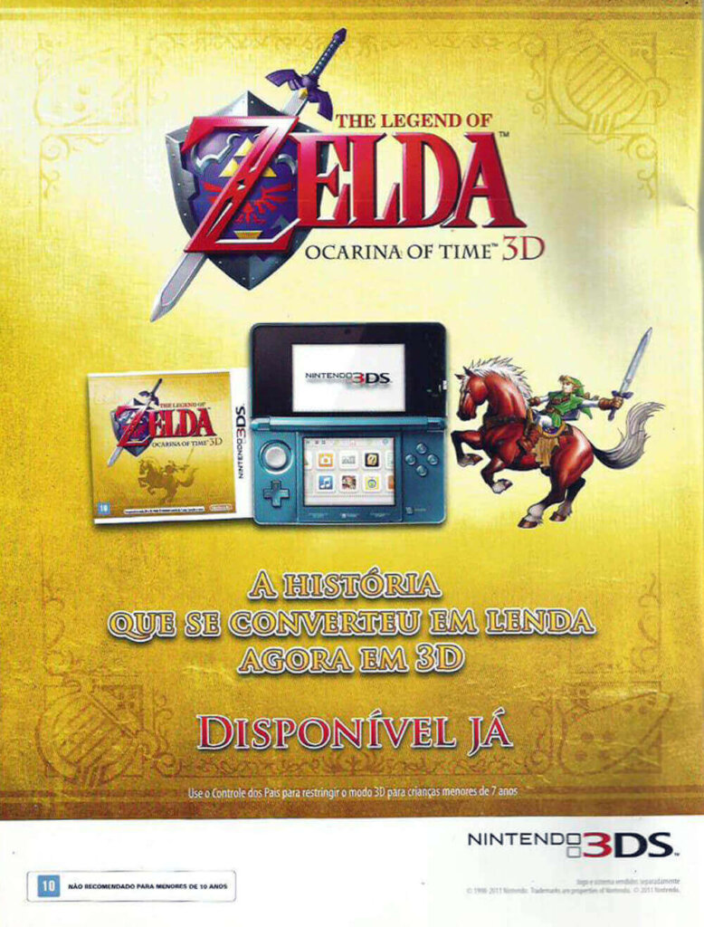 Propaganda The Legend of Zelda Ocarina of Time 3D - Nintendo Collection 01 - 2011