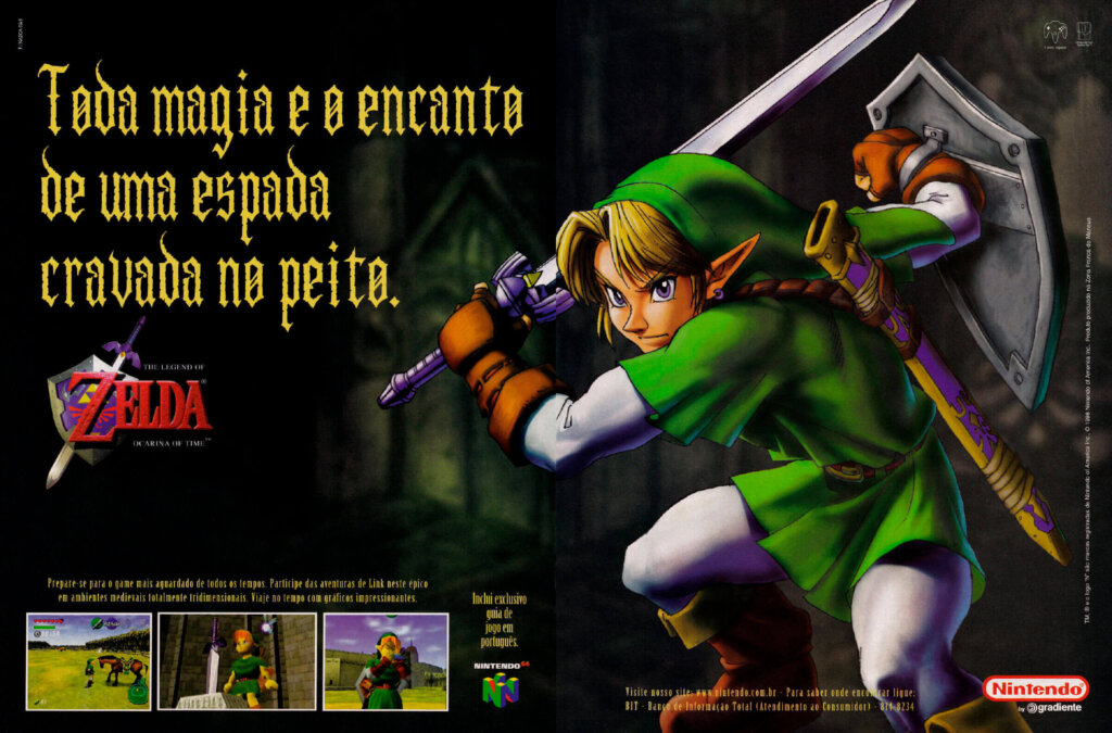 Propaganda The Legend of Zelda Ocarina of Time - Nintendo World 04 - 1998