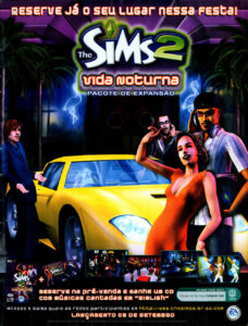 Propaganda The Sims 2 Vida Noturna - EGM PC 06 - 2005
