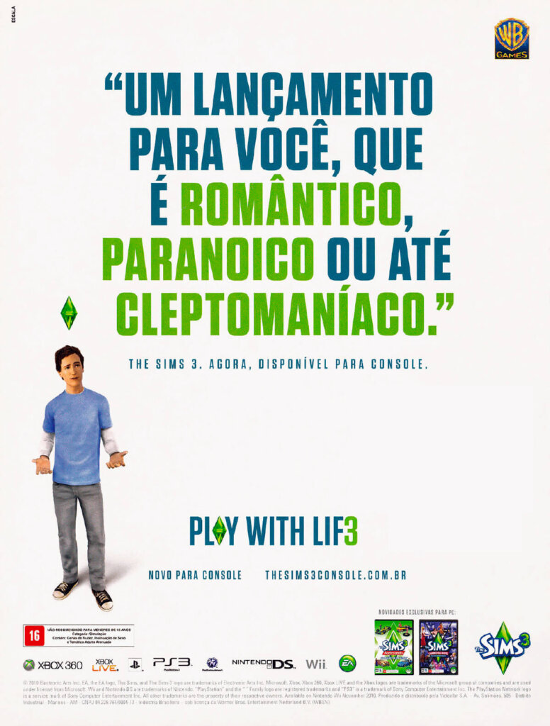 Propaganda The Sims 3 - Nintendo World 139 - 2010