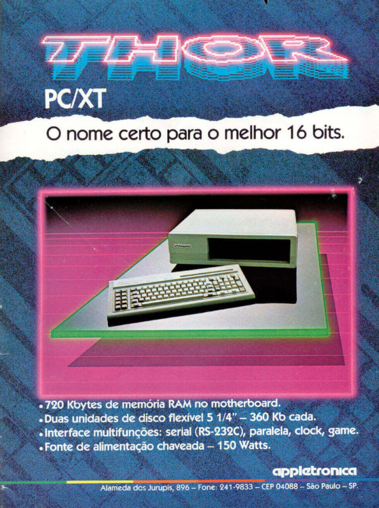 Propaganda Thor - Micro Sistemas 50 - 1985
