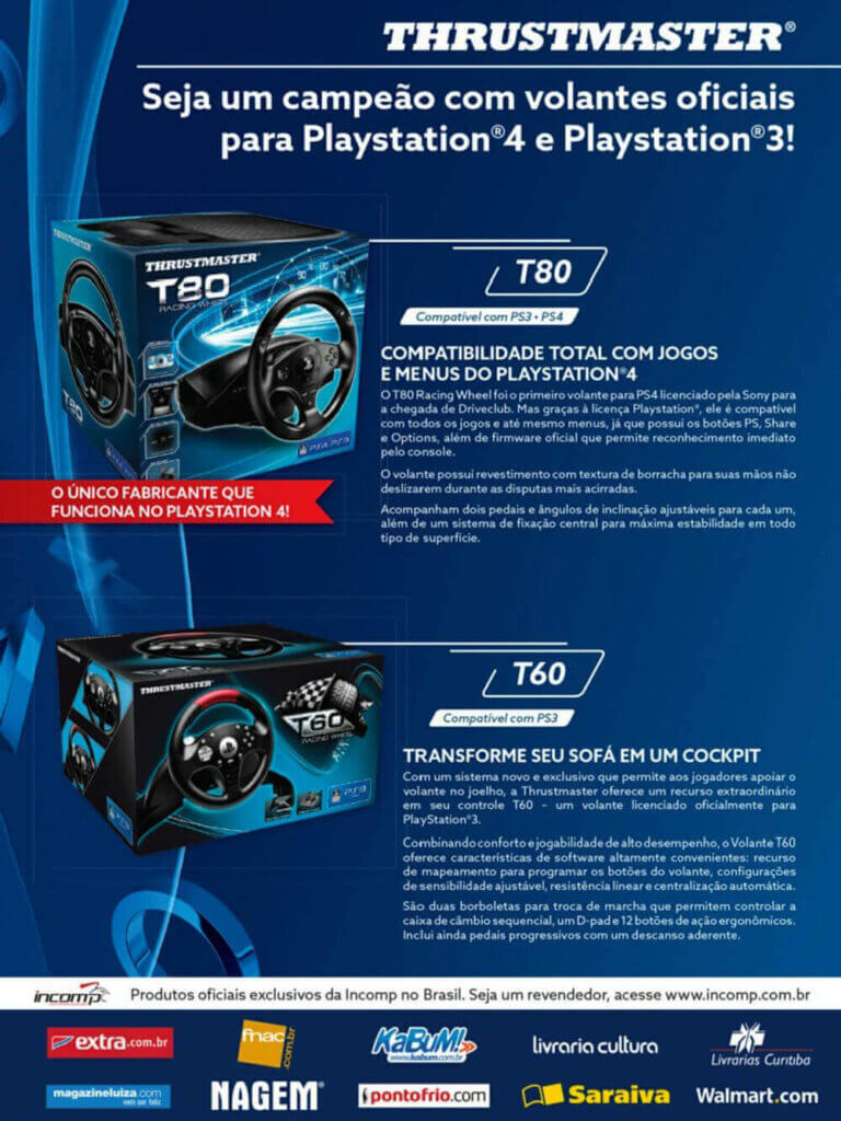 Propaganda Thrustmaster - Revista Oficial do Brasil 203 - 2015