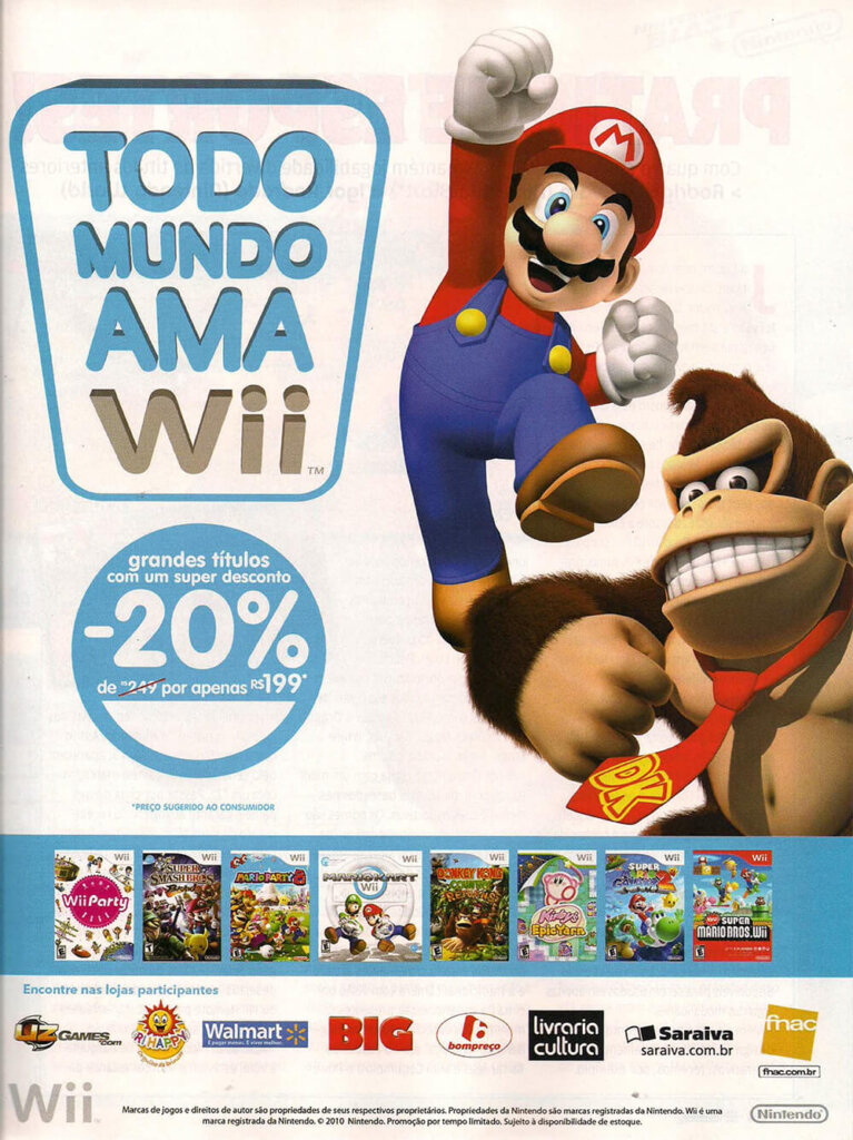 Propaganda Todo Mundo Ama Wii - Nintendo World 142 - 2011