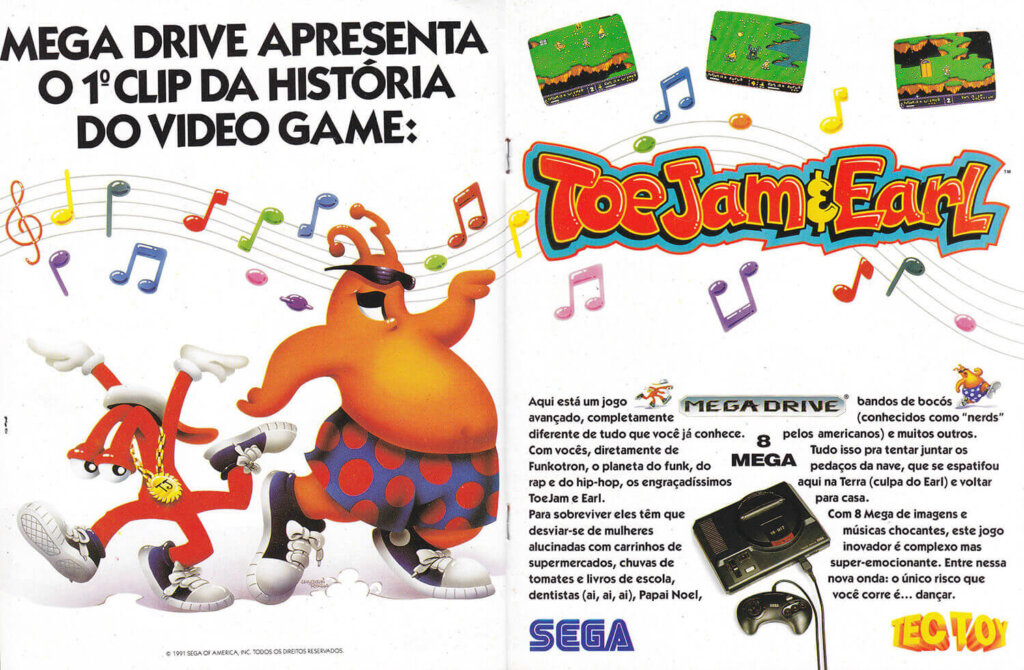 Propaganda ToeJam e Earl - Supergame 09 - 1992