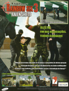 Propaganda Tom Clancy's Rainbow Six 3 Raven Shield - EGM Brasil 13 - 2003