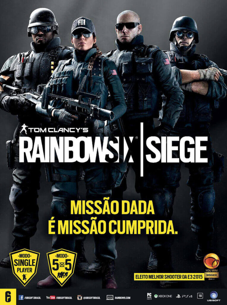 Propaganda Tom Clancy's Rainbow Six Siege - Revista PlayStation 214 - 2015