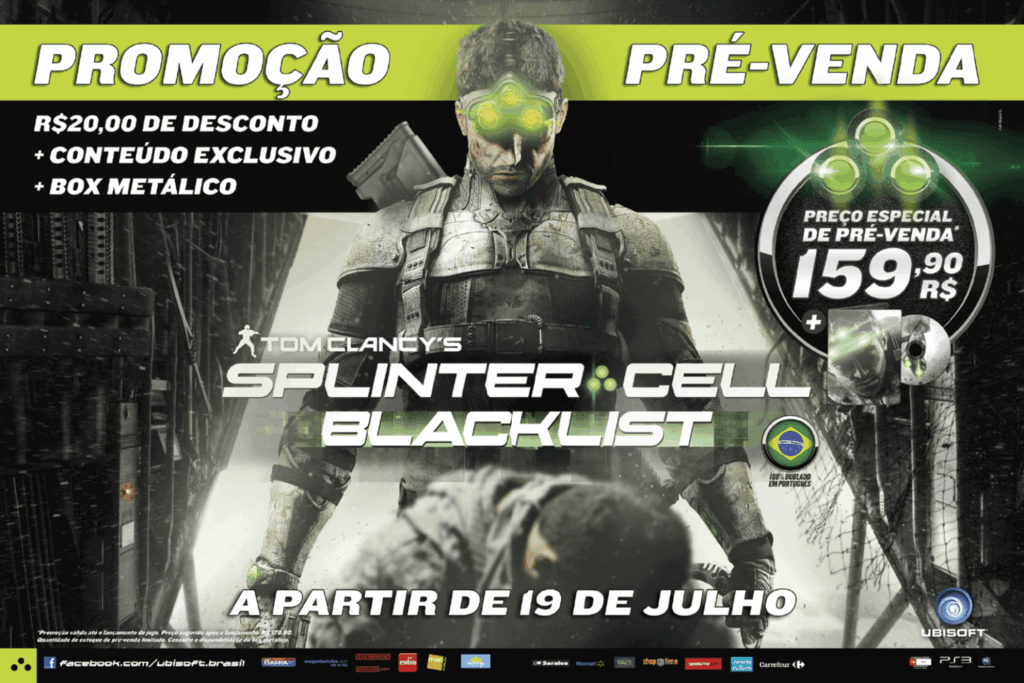 Propaganda Tom Clancy's Splinter Cell Blacklist - PlayStation 179 - 2013