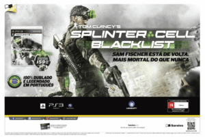 Propaganda Tom Clancy's Splinter Cell Blacklist - Saraiva - PlayStation 179 - 2013