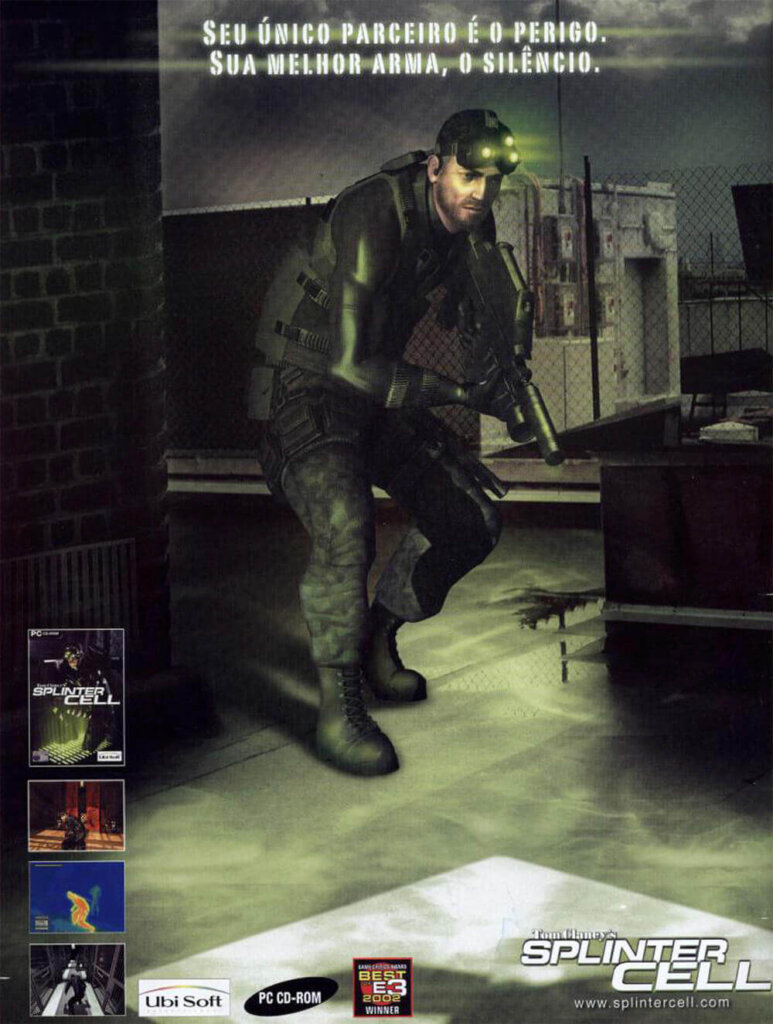 Propaganda Tom Clancy's Splinter Cell - EGM Brasil 10 - 2003