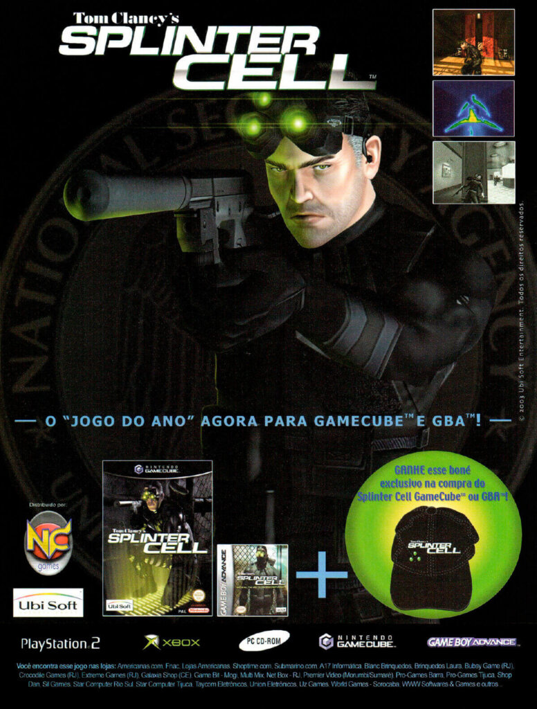 Propaganda Tom Clancy's Splinter Cell - Nintendo World 57 - 2003