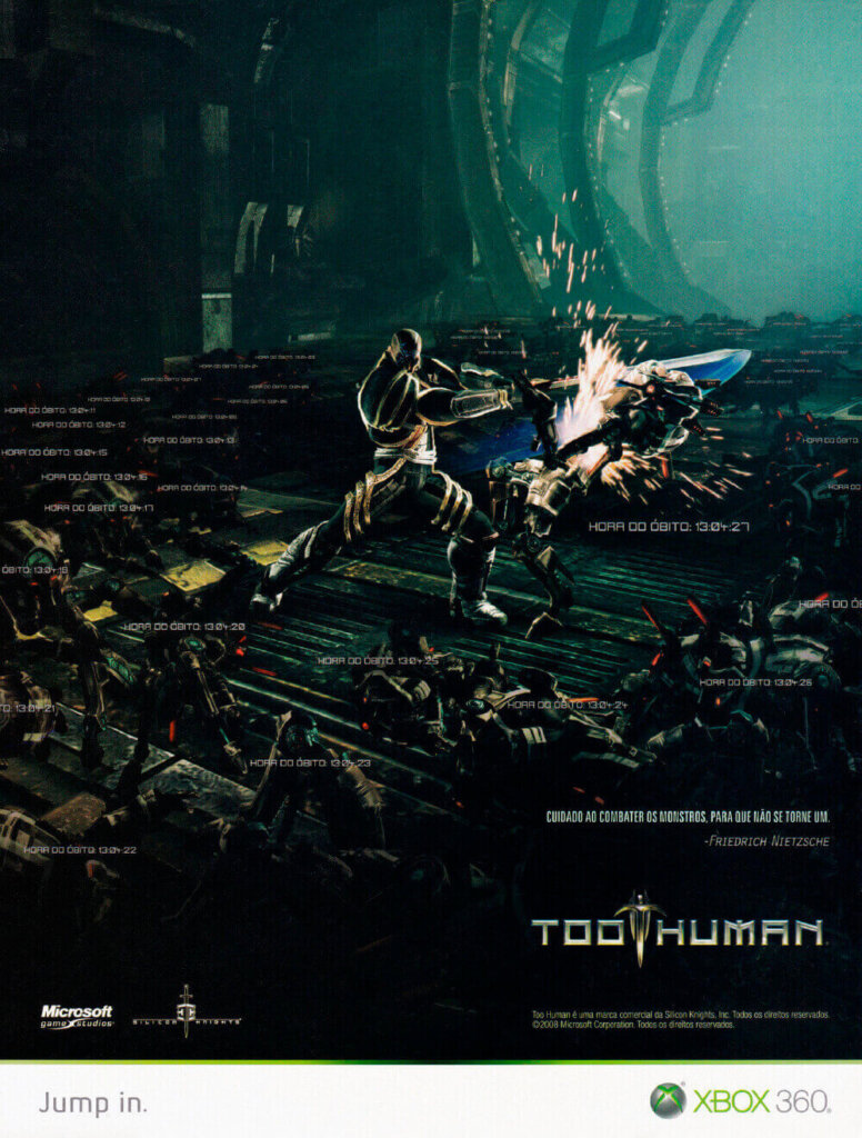Propaganda Too Human - Revista Xbox 360 25 - 2008