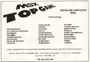 Propaganda Top Line - MSX Micro 05 - 1986