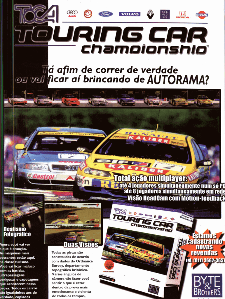 Propaganda Touring Car Championship - Revista do CD-Rom 34 - 1998