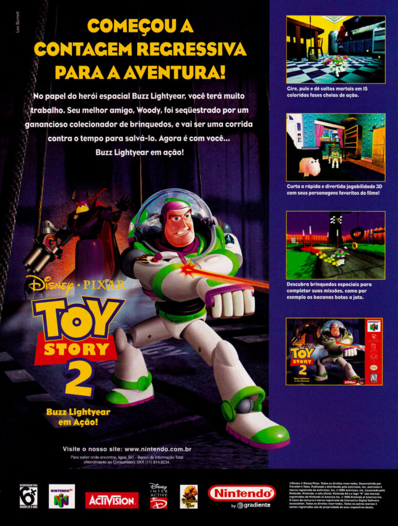Propaganda Toy Story 2 - Nintendo World 18 - 2000