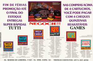Propaganda Tutti Games - Ação Games 40 - 1993