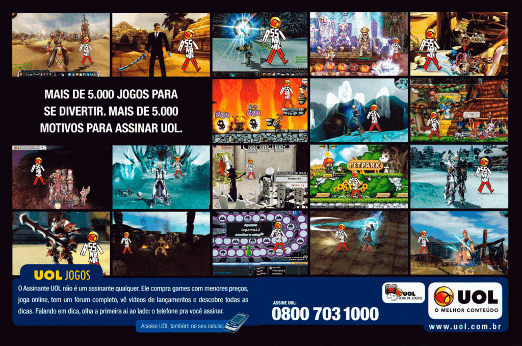Propaganda UOL Jogos - Nintendo World 125 - 2009