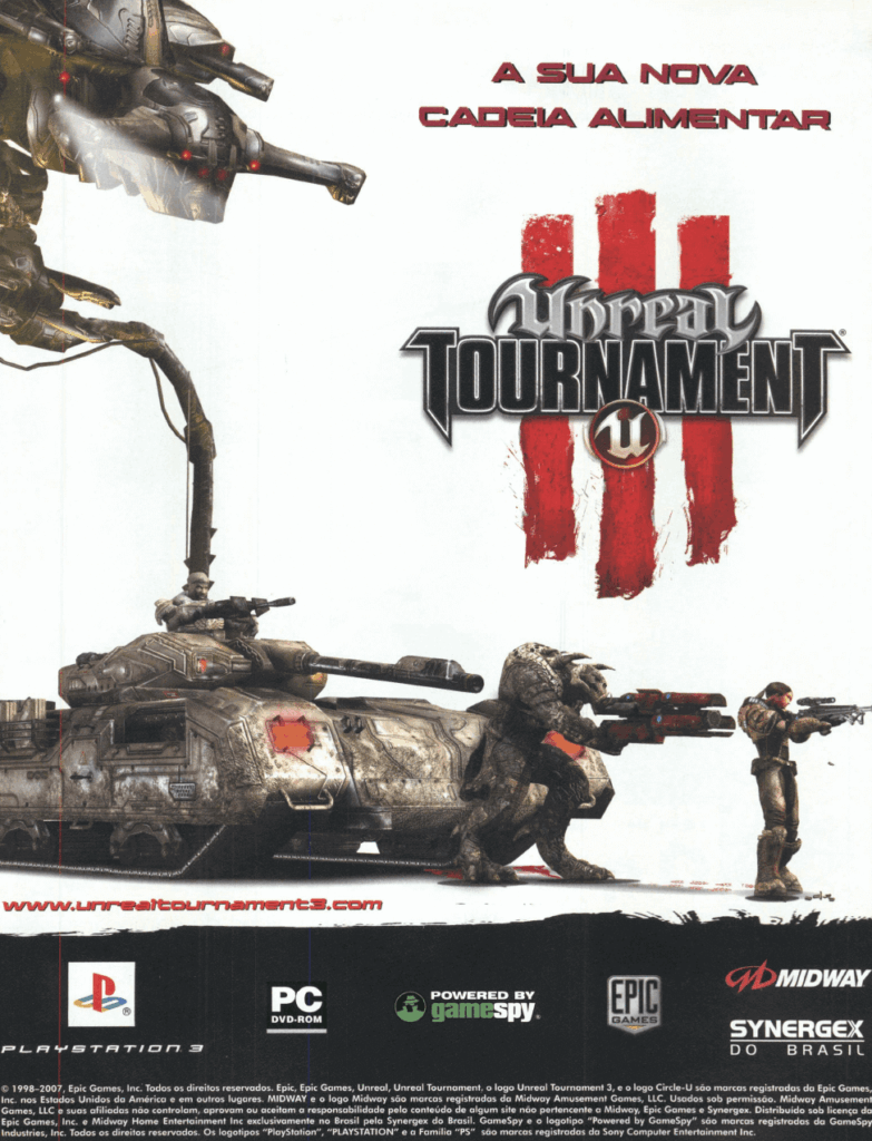 Propaganda Unreal Tournament III - EGM Brasil 75 - 2008