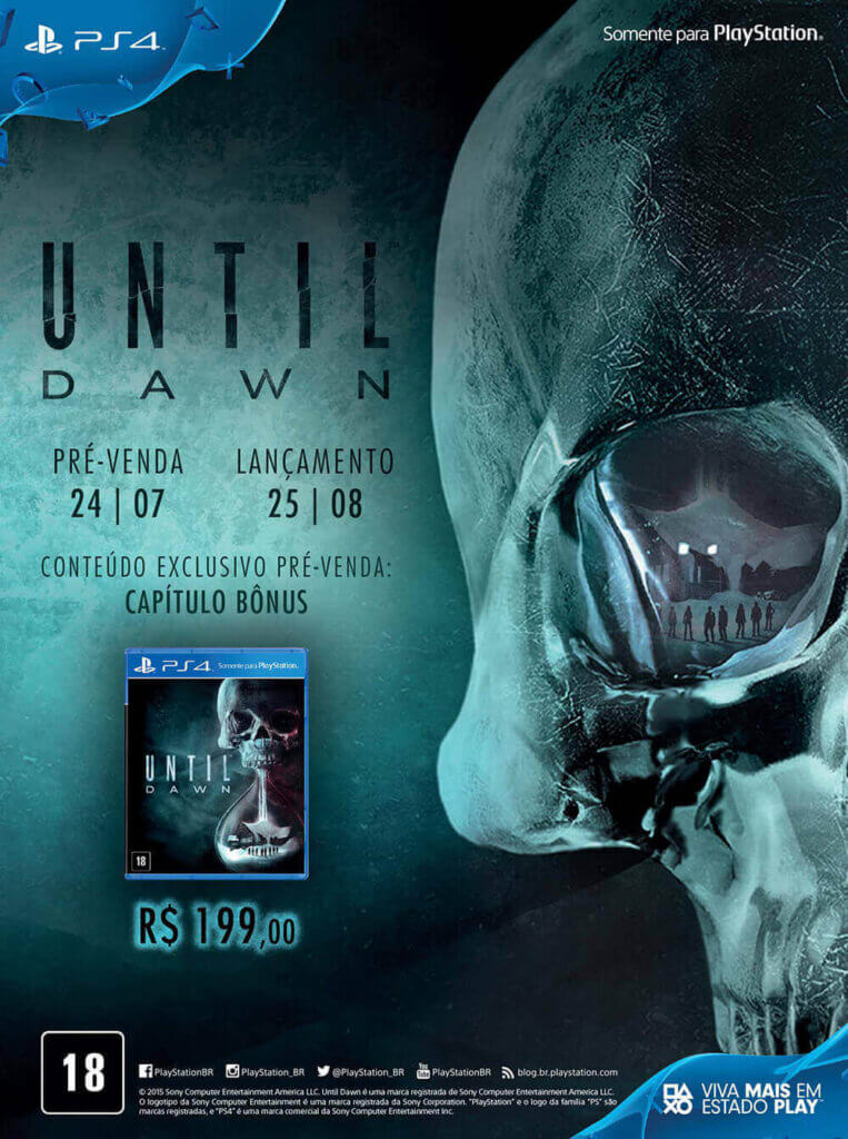 Propaganda Until Dawn - Revista PlayStation 209 - 2015