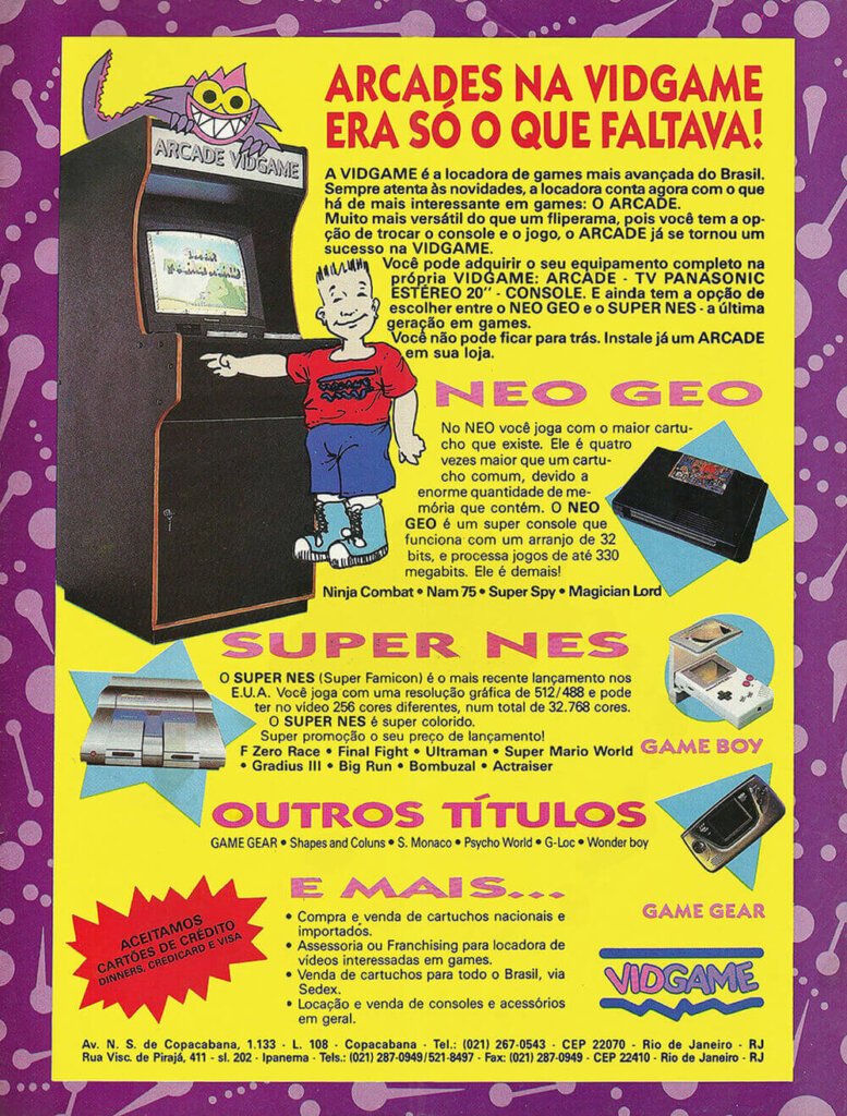 Propaganda VidGame - Ação Games 05 - 1991
