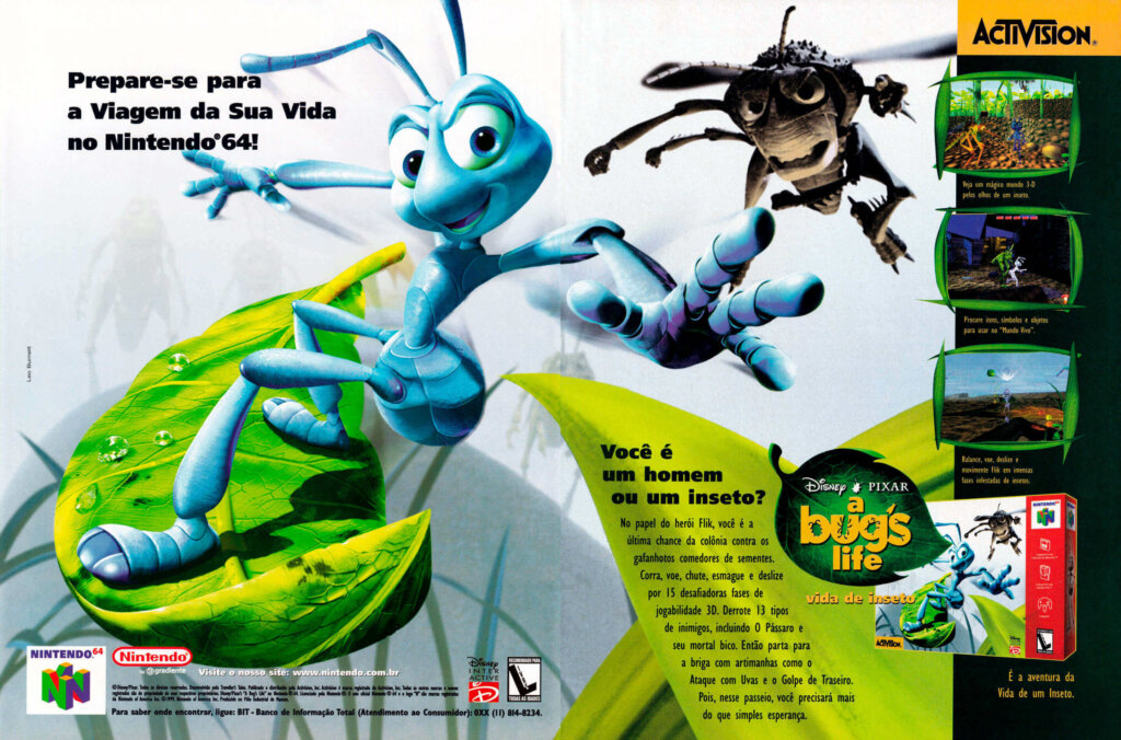 Propaganda Vida de Inseto - Nintendo World 13 - 1999