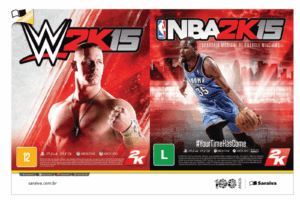 Propaganda W2K15 e NBA2K15 (Saraiva) - EGW 157 - 2014