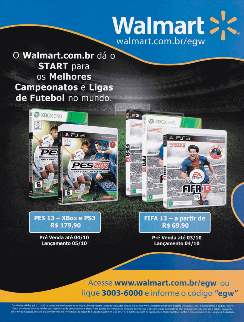 Propaganda Walmart - EGW 131- 2012
