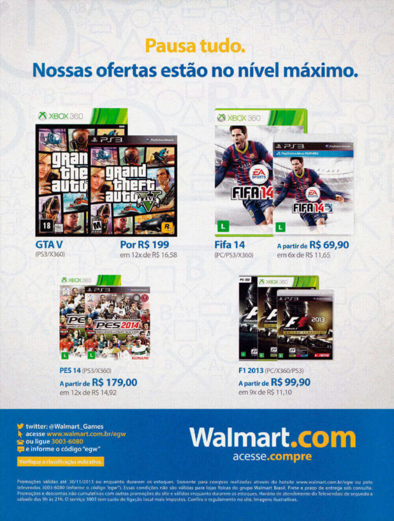 Propaganda Walmart - EGW 145 - 2013