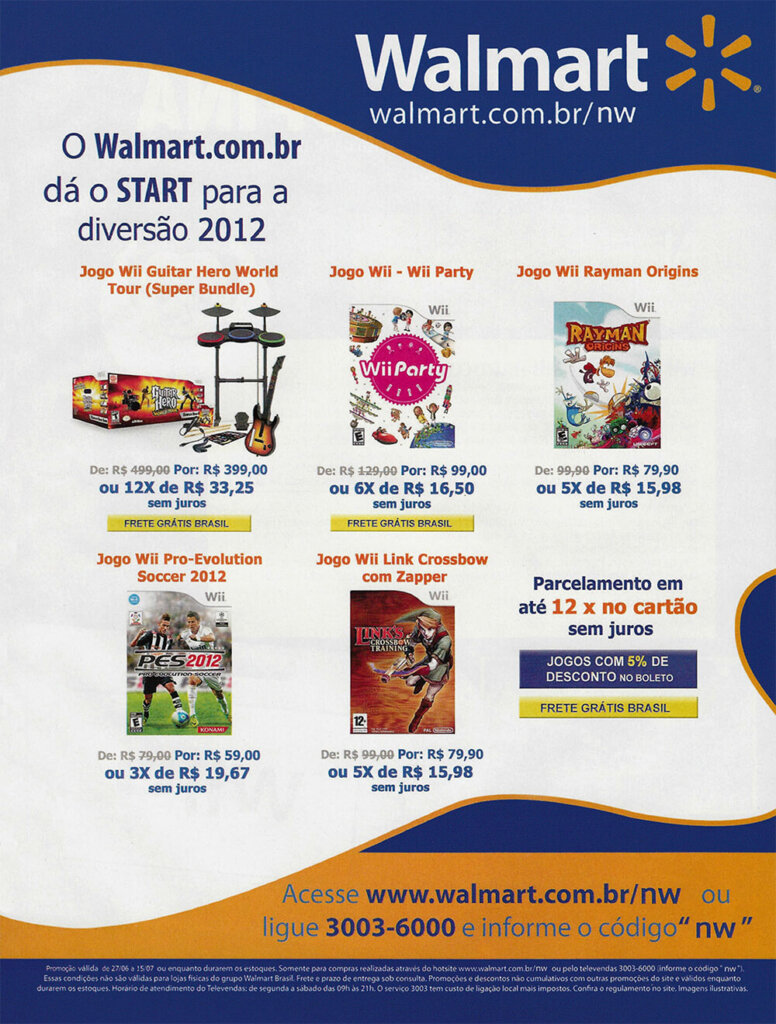 Propaganda Walmart - Nintendo World 159 - 2012