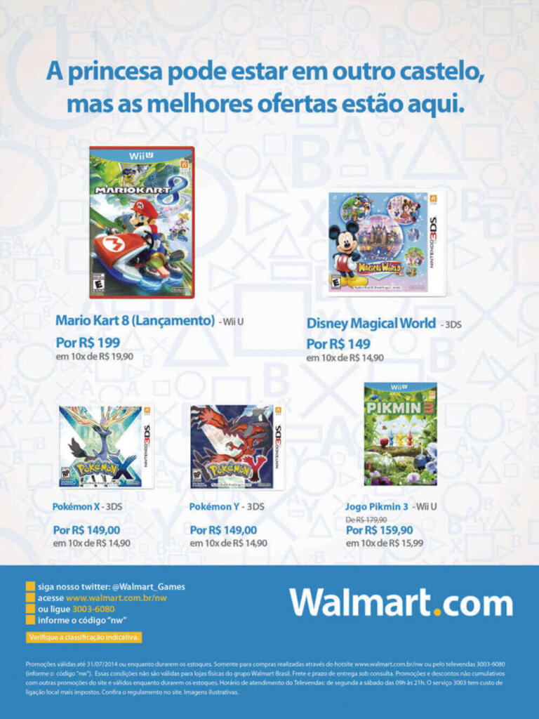 Propaganda Walmart - Nintendo World 183 - 2014