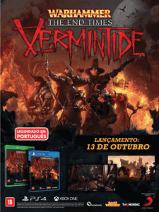 Propaganda Warhammer The End Times - Vermintide - Revista Oficial Xbox 125 - 2016
