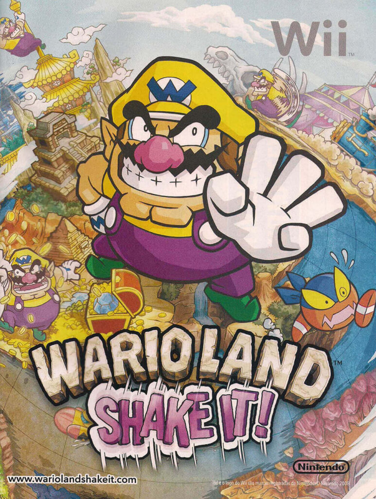 Propaganda Wario Land Shake It! - Nintendo World 117 - 2008