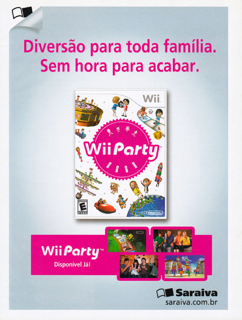 Propaganda Wii Party (Saraiva) - Nintendo World 139 - 2010
