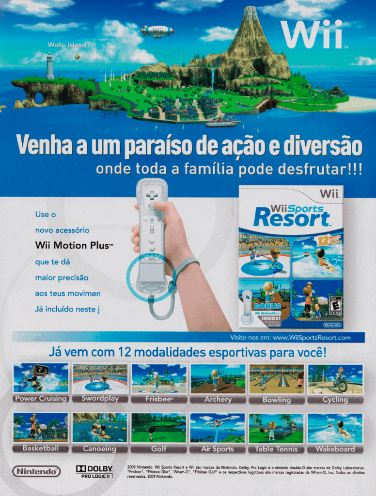 Propaganda Wii Sports Resort - Nintendo World 125 - 2009