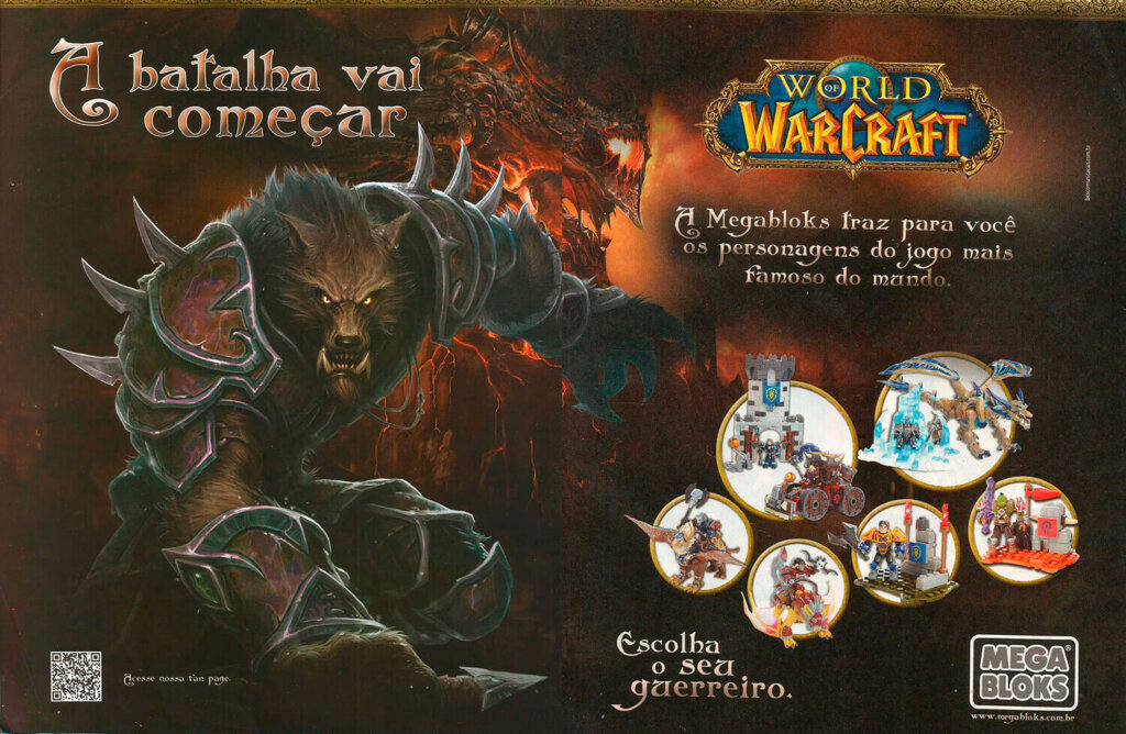 Propaganda World of Warcraft (Mega Bloks) - Revista Recreio 680 - 2013
