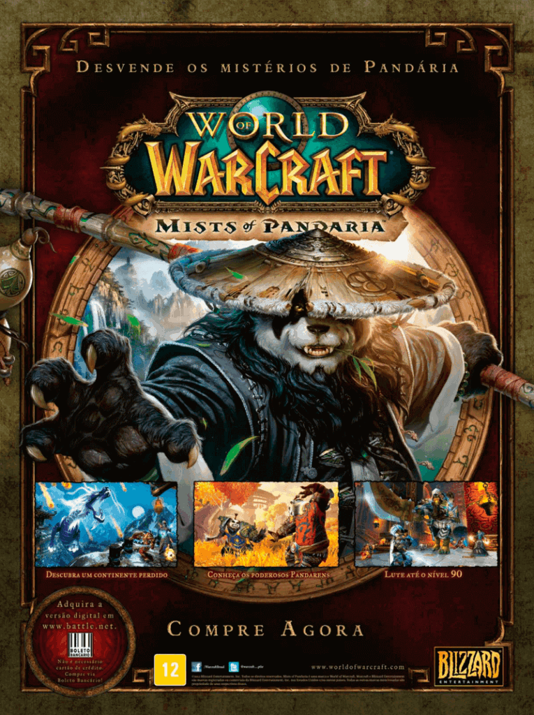 Propaganda World of Warcraft Mists of Pandaria - Xbox 360 72 - 2012