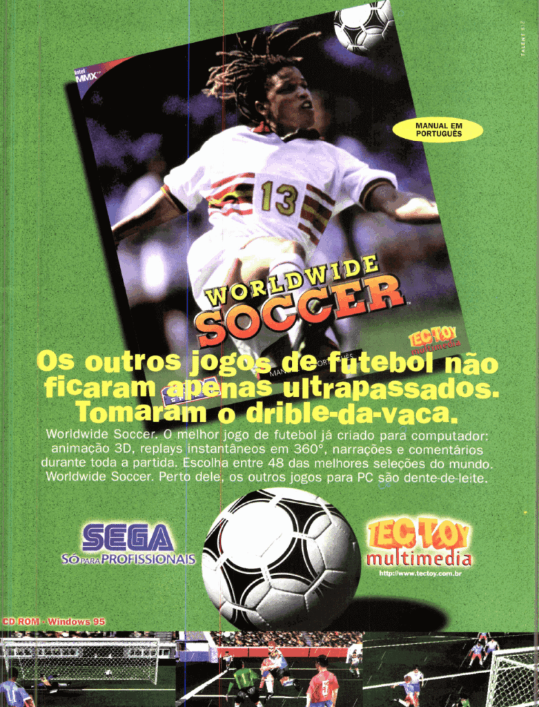 Propaganda Worldwide Soccer - Revista do CD-Rom 29 - 1997