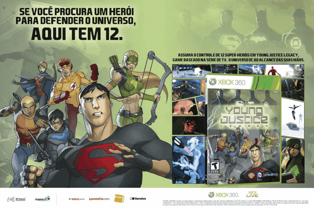 Propaganda Young Justice Legacy - XBOX 360 88 - 2013