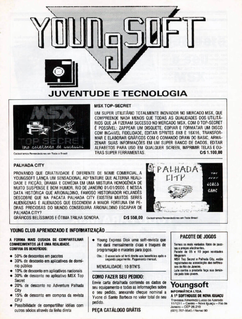 Propaganda Youngsoft - CPU 16 - 1990
