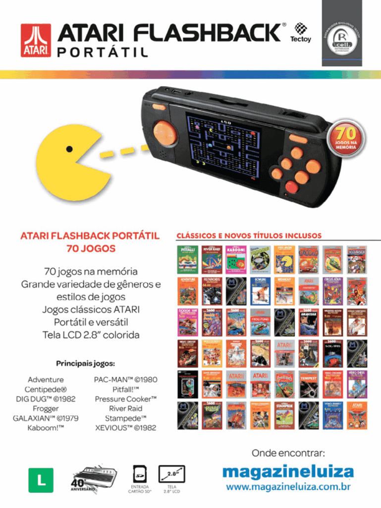 Propaganda Atari Flashback Portátil - Revista Oficial Xbox 144 - 2018