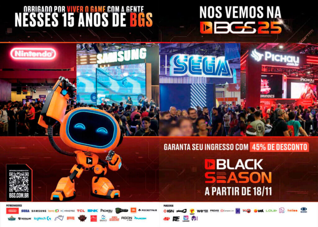 Propaganda BGS 25 - Revista PlayStation 310 - 2024