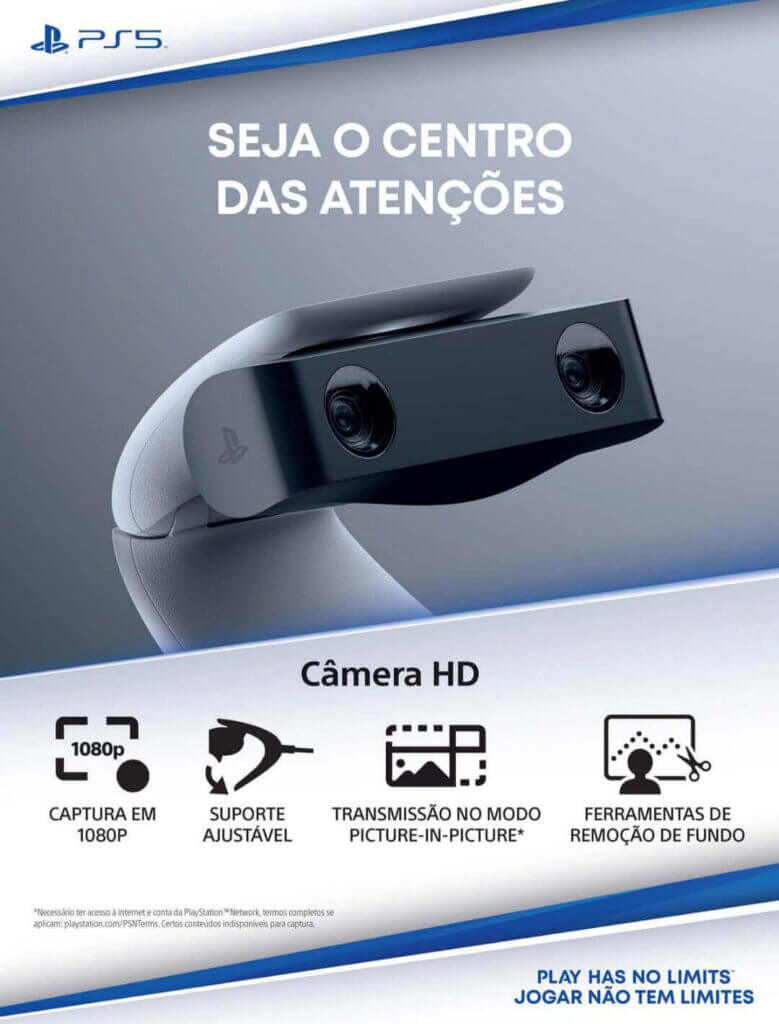 Propaganda Câmera HD - PlayStation 283 - 2021
