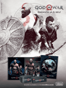 Propaganda Coleção God of War Tilibra - PlayStation 243 - 2018