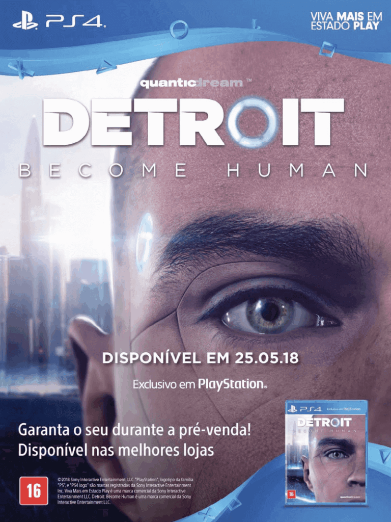 Propaganda Detroit Become Human - PlayStation 244 - 2018